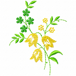 Flowers And Tree Embroidery Design 12 Flowers And Tree Embroidery Design 12